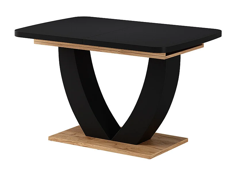 Table de salle à manger chêne noir/force de lor 120x80x77.4 fenaro