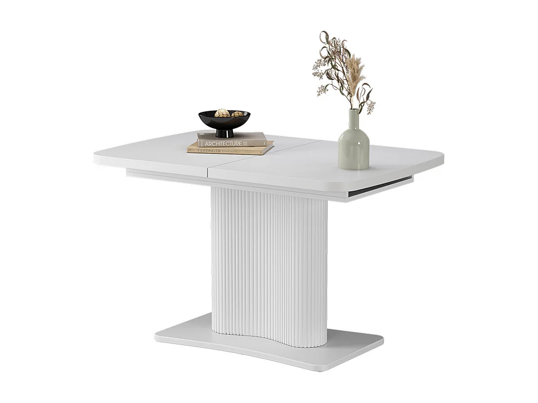 Esstisch weiß/weiß 120x80x77.4 fenaro