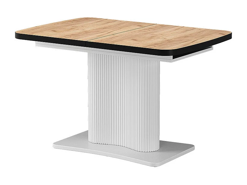 Table de salle à manger noir/blanc 120x80x77.4 fenaro