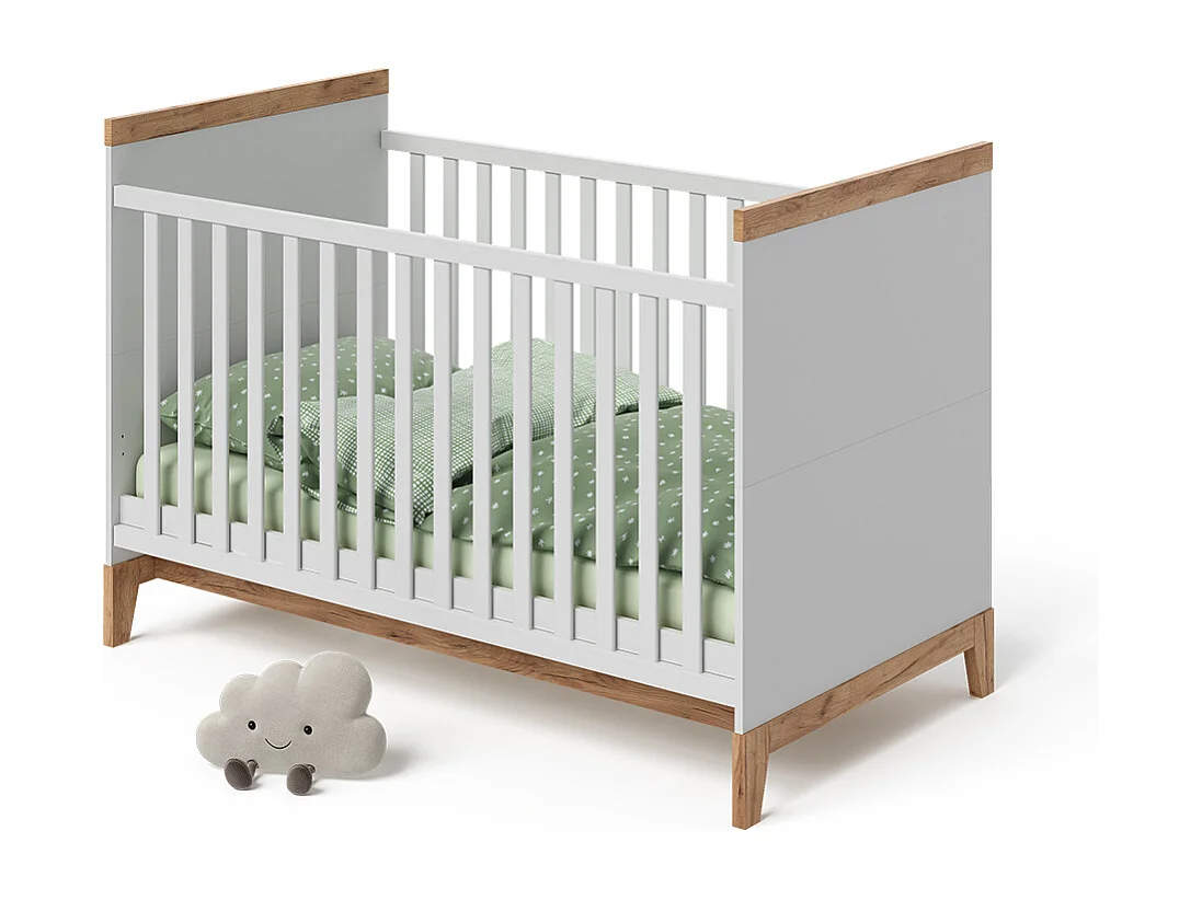 Babybett weiß 144.1x79.7x98.4 malia