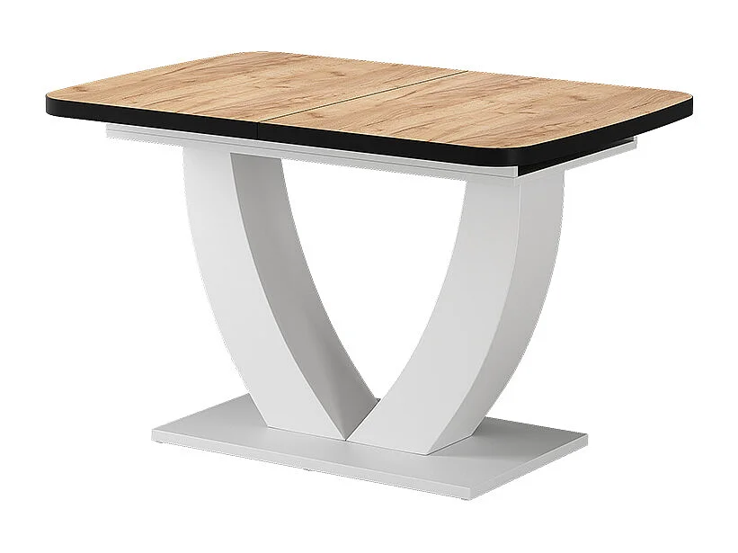 Table de salle à manger chêne doré/blanc 120x80x77.4 fenaro