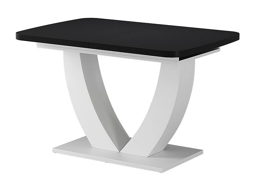 Table de salle à manger noir/blanc 120x80x77.4 fenaro