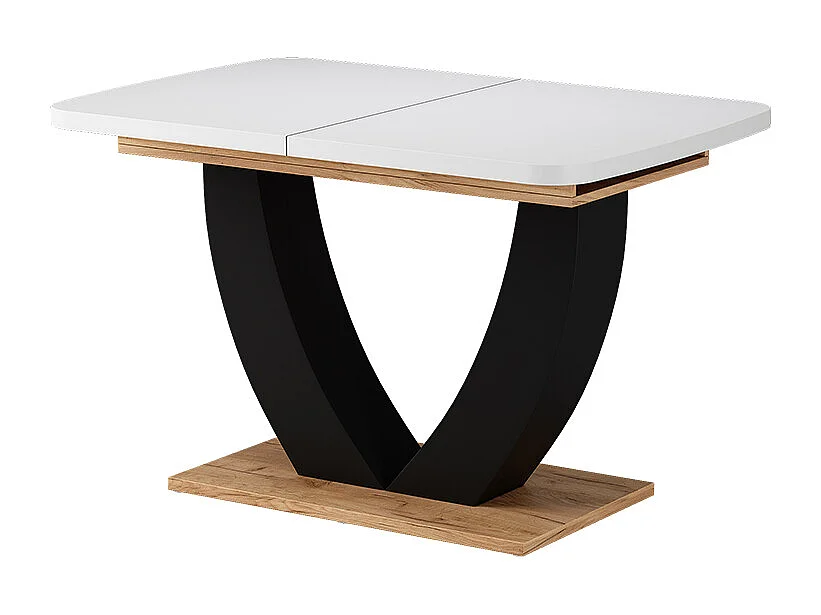 Table de salle à manger chêne blanc/force de lor 120x80x77.4 fenaro