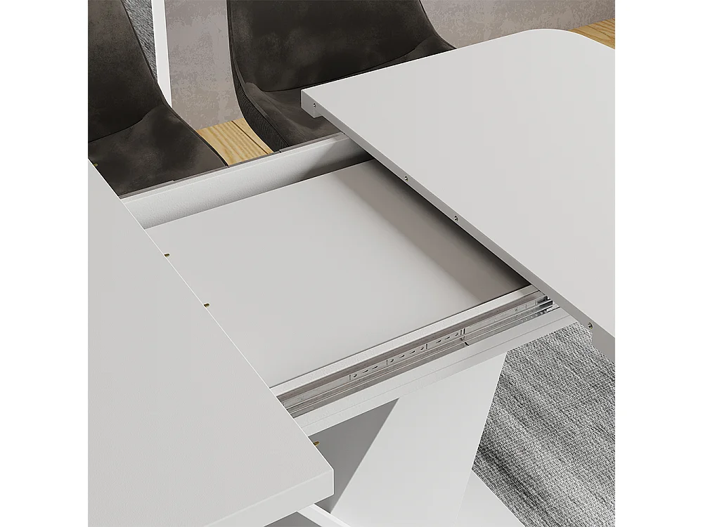 Table de salle à manger blanc 120x80x77.4 fenaro