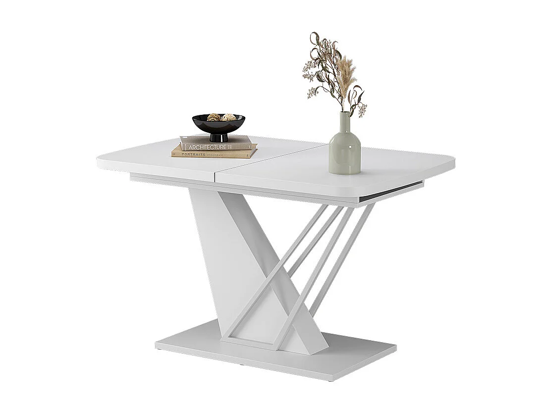 Table de salle à manger blanc 120x80x77.4 fenaro