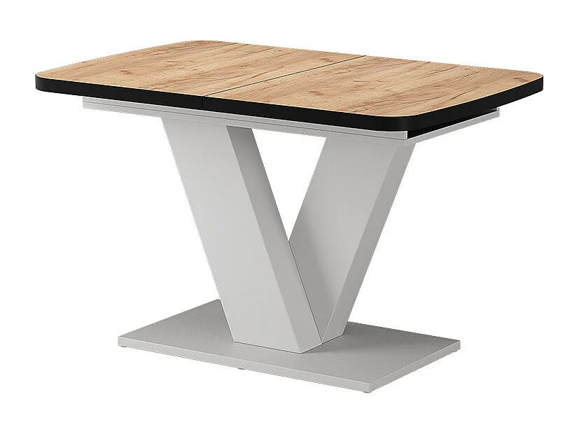 Table de salle à manger noir/blanc 120x80x77.4 fenaro