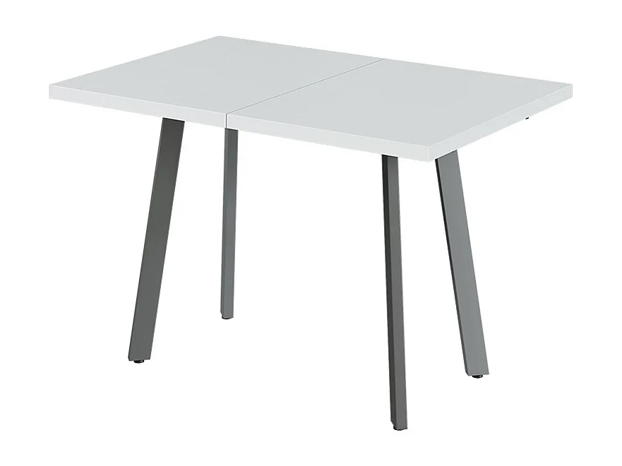 Spisebord hvid/grå 160x80x76 tisko