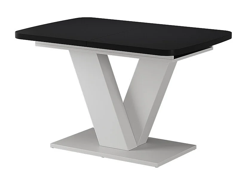 Spisebord sort/hvid 120x80x77.4 fenaro
