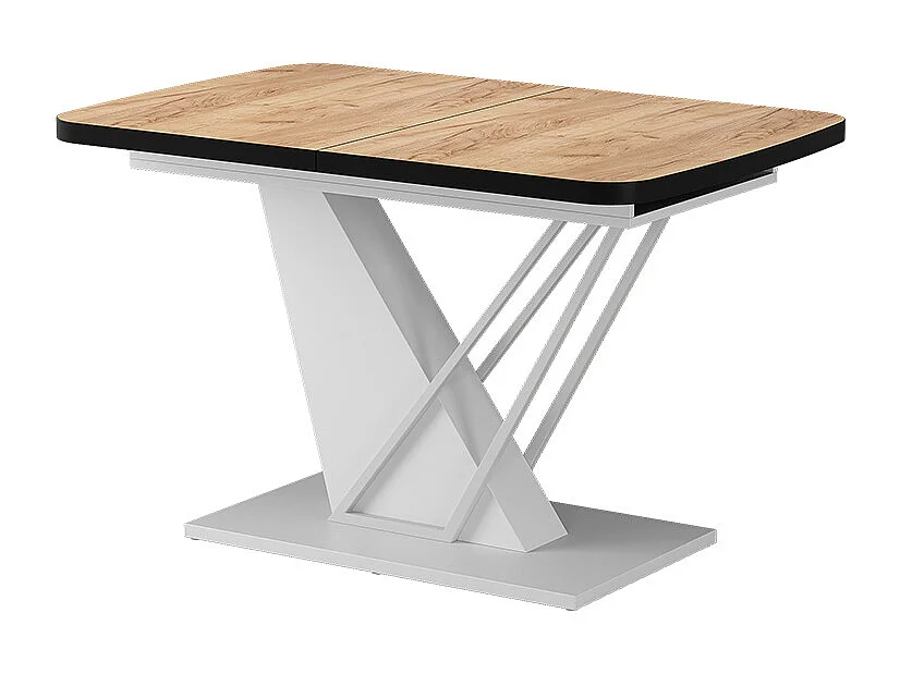 Table de salle à manger chêne doré/blanc 120x80x77.4 fenaro