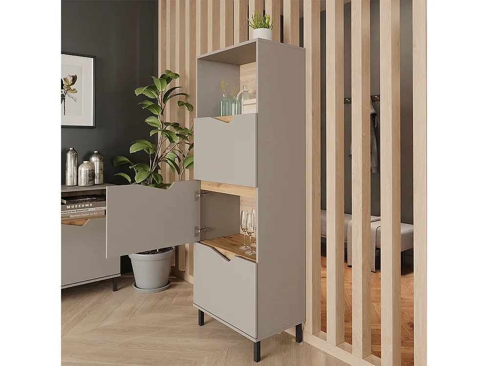 Kommode grau 60x38x169.5 marelle