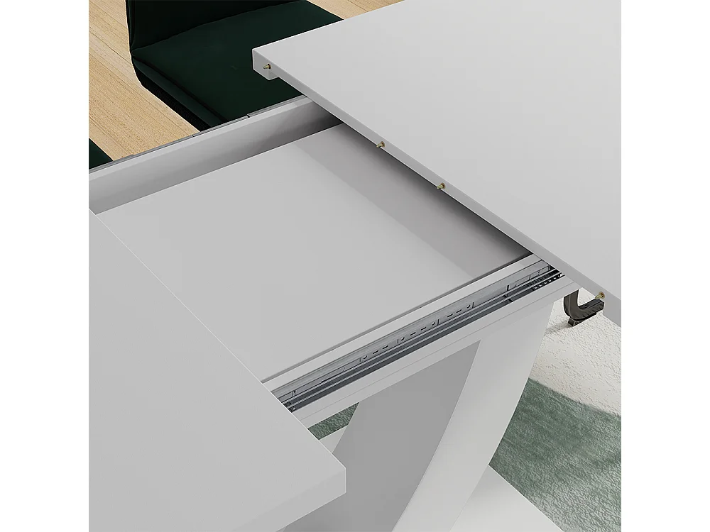 Table de salle à manger blanc 120x80x77.4 fenaro