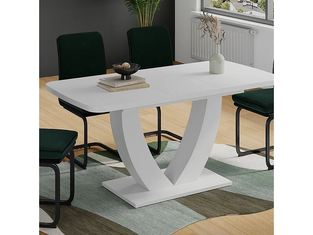 Table de salle à manger blanc 120x80x77.4 fenaro