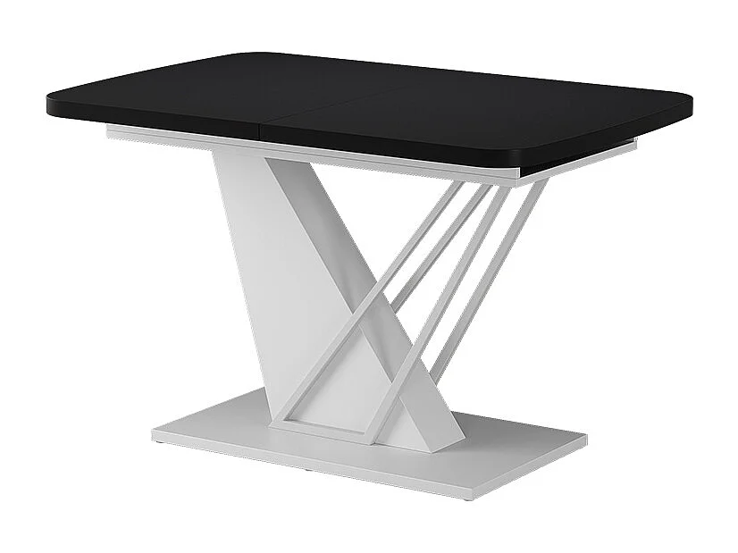 Table de salle à manger noir/blanc 120x80x77.4 fenaro