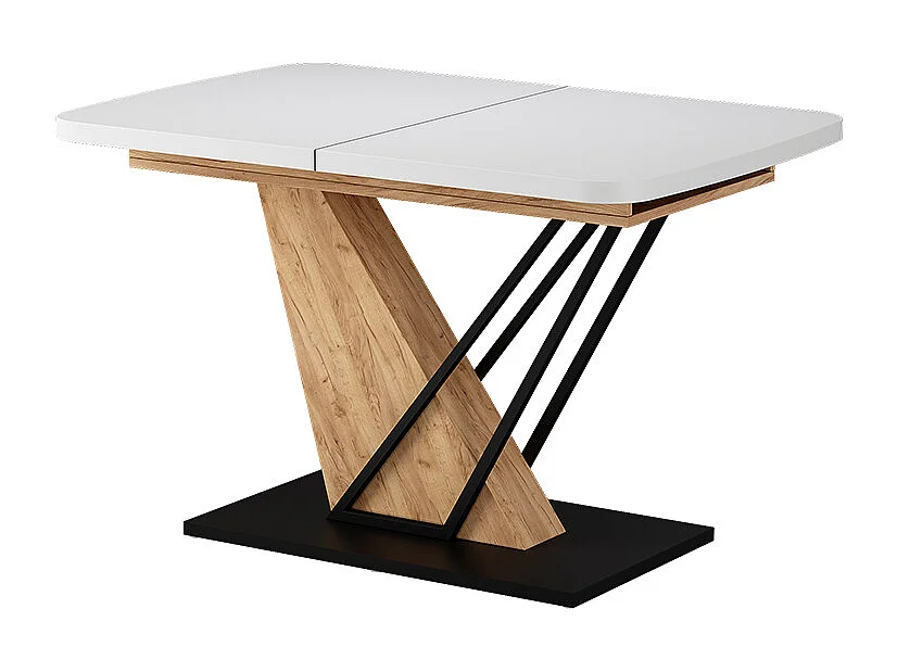 Table de salle à manger chêne blanc/force de lor 120x80x77.4 fenaro