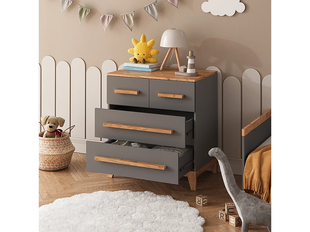 Kommode grau/artisan 80x53.4x88 malia