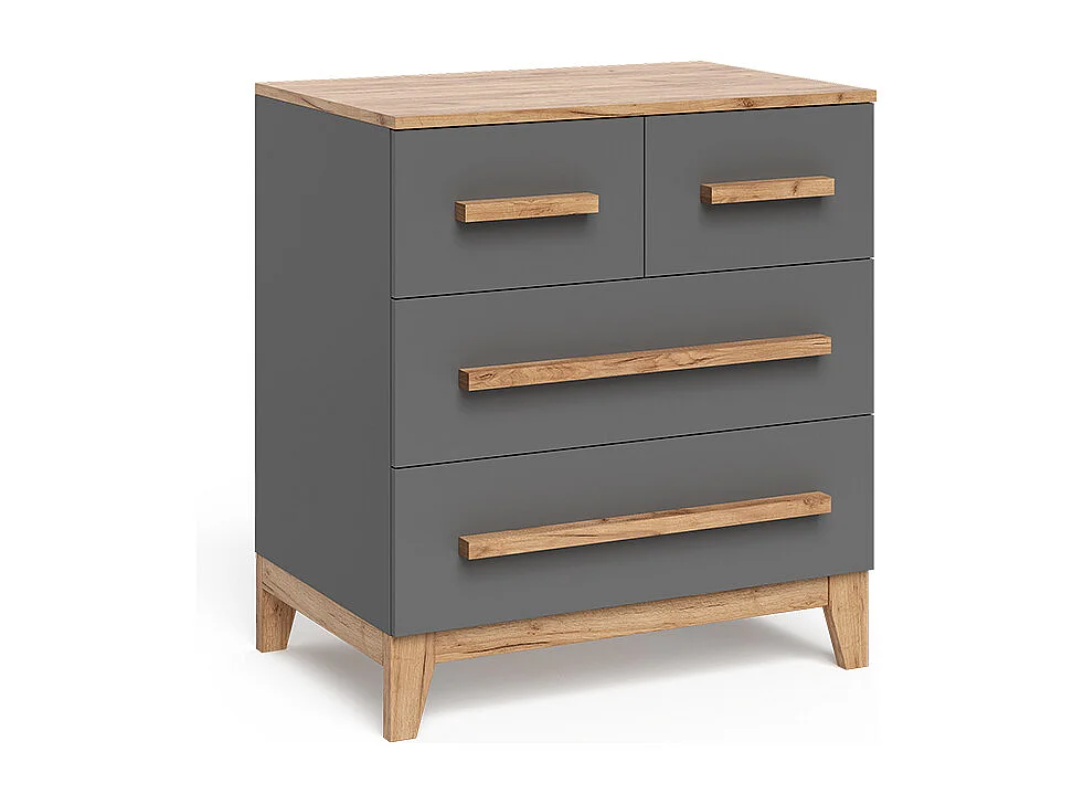 Kommode grau/artisan 80x53.4x88 malia