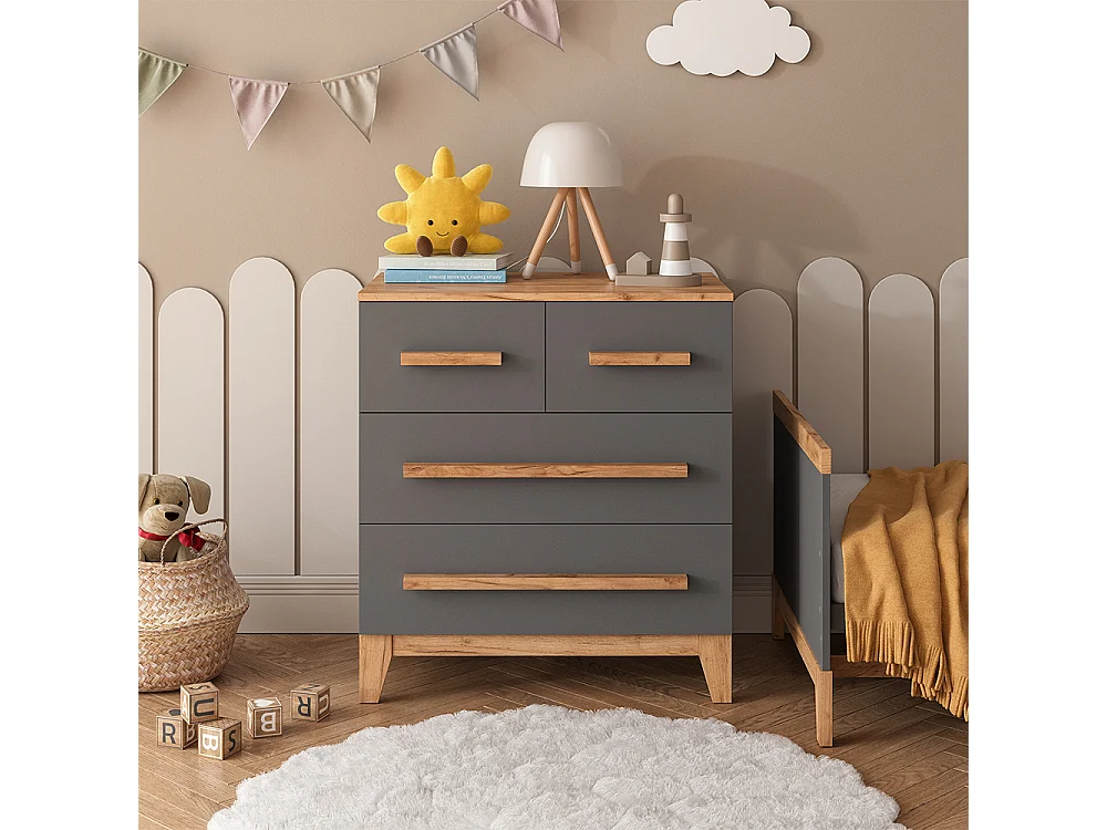 Kommode grau/artisan 80x53.4x88 malia