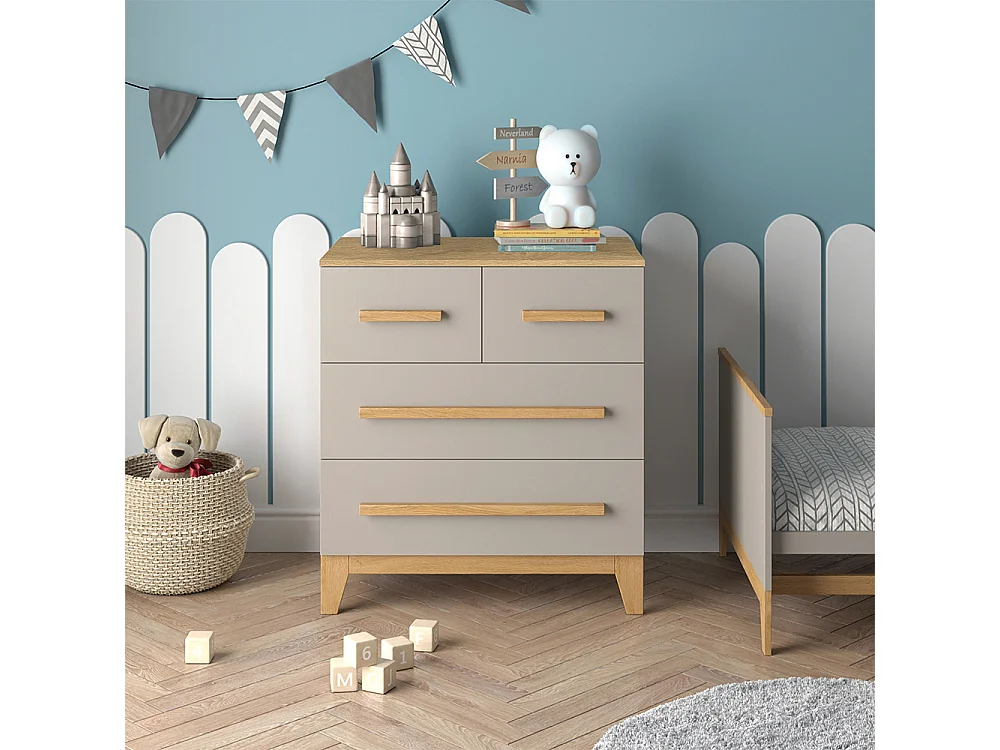 Commode chêne cachemire 80x53.4x88 malia