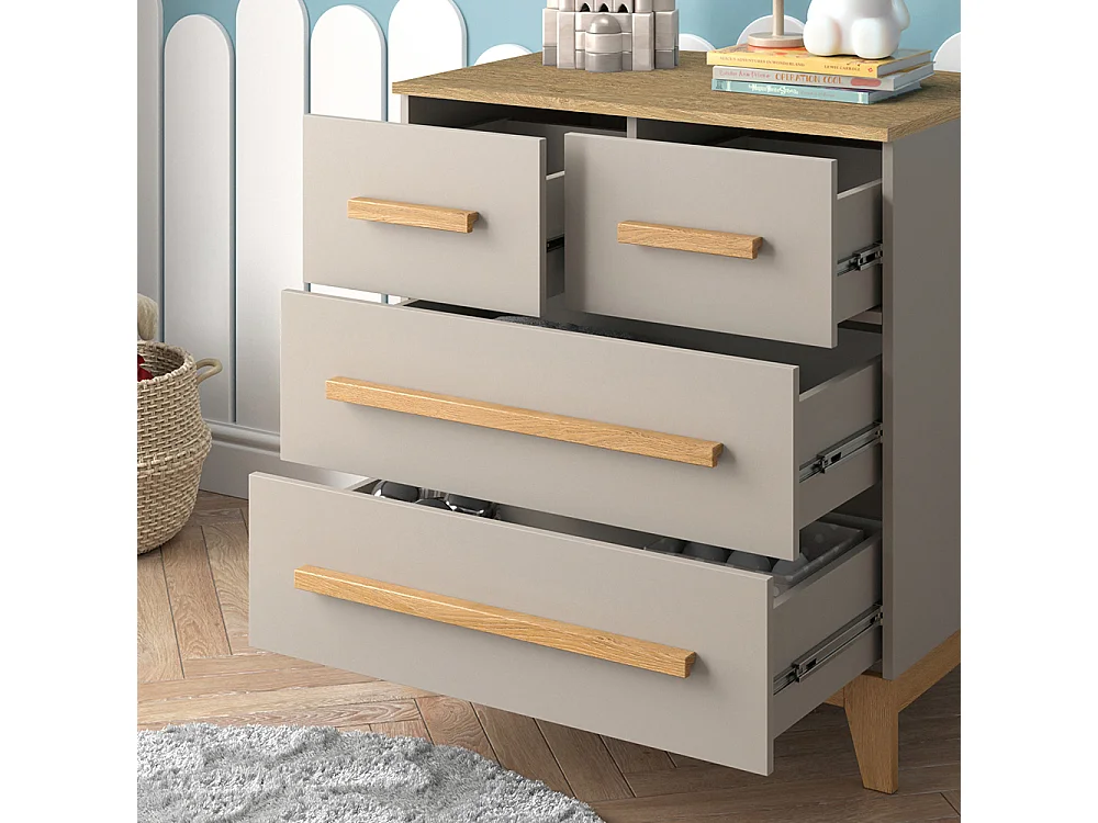 Commode chêne cachemire 80x53.4x88 malia