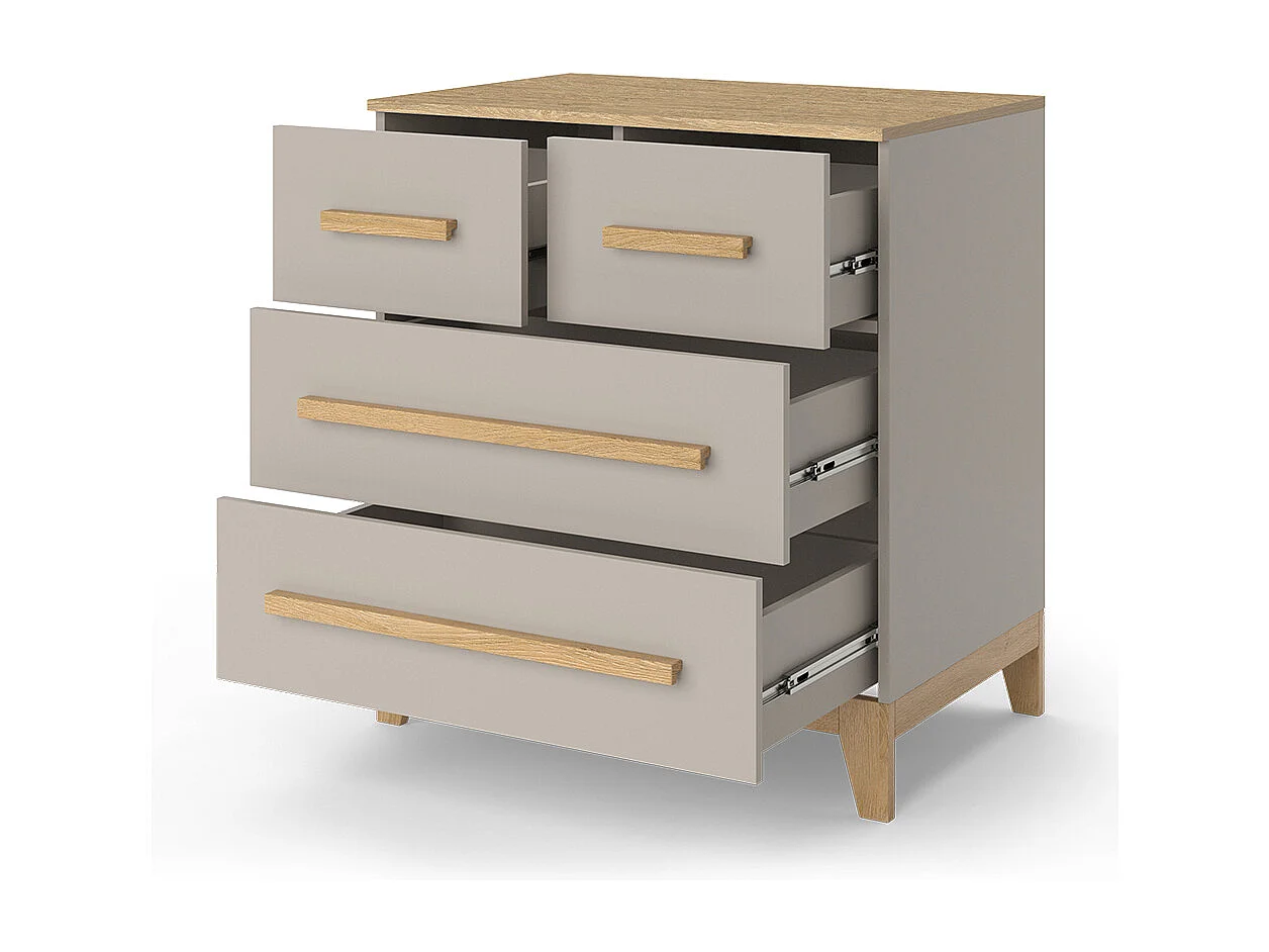 Commode chêne cachemire 80x53.4x88 malia