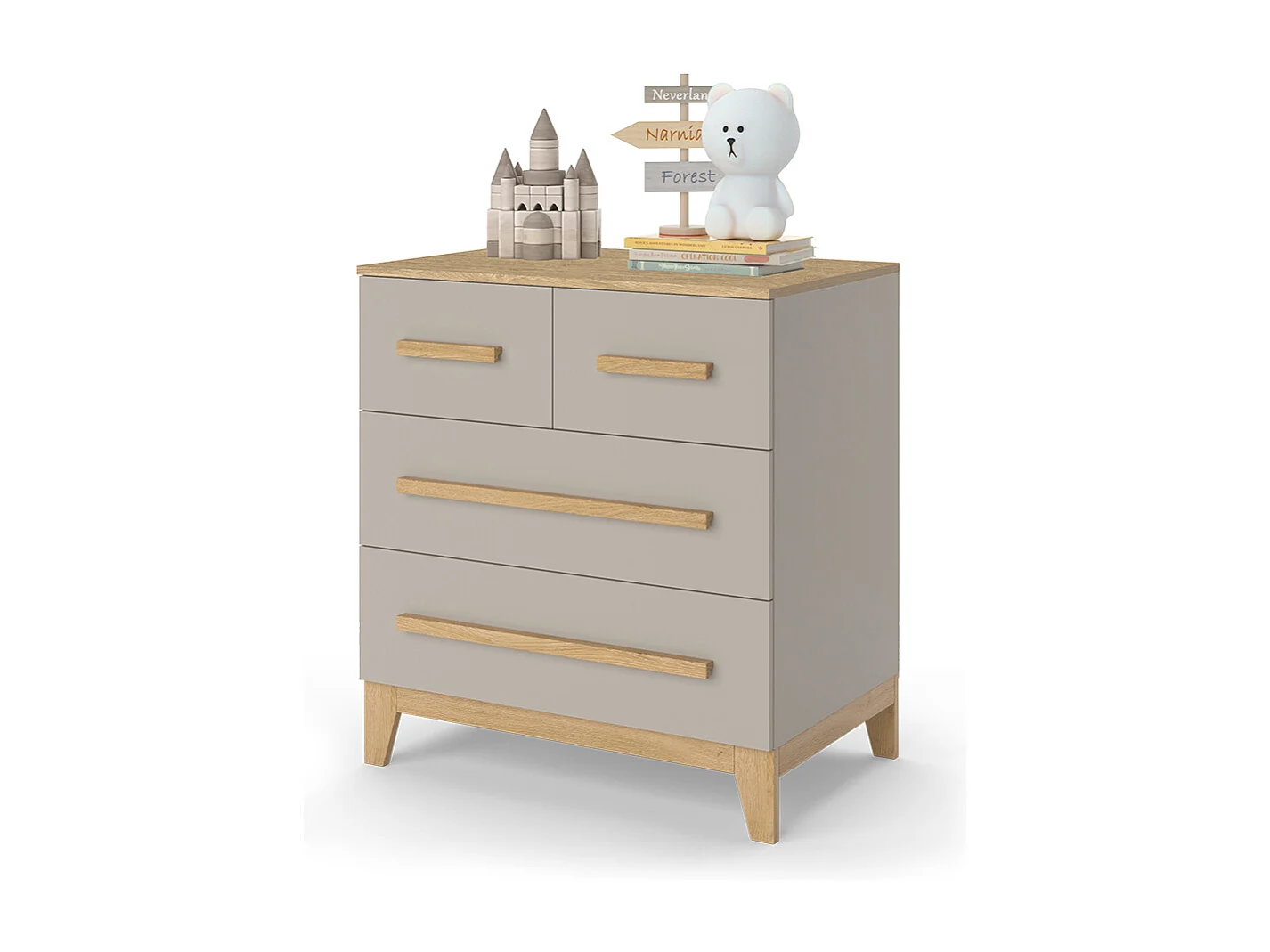 Commode chêne cachemire 80x53.4x88 malia