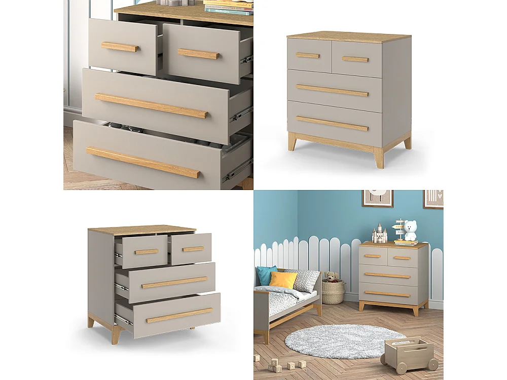Commode chêne cachemire 80x53.4x88 malia