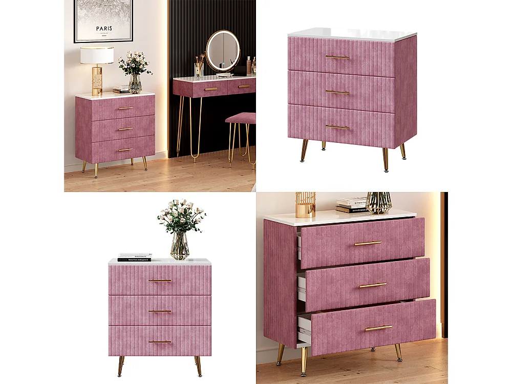 Commode rose 70x39x78.5 velia