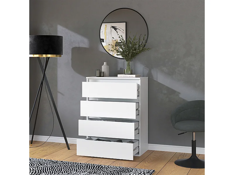 Kommode weiß 74x40x99.6 claus