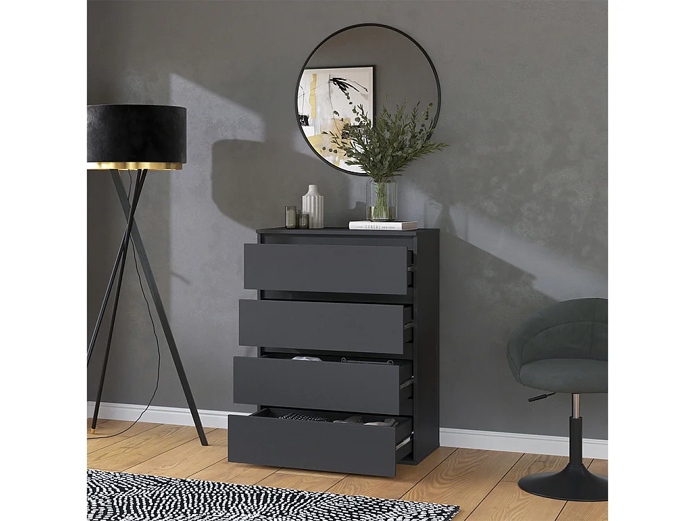 Kommode anthrazit 74x40x99.6 claus