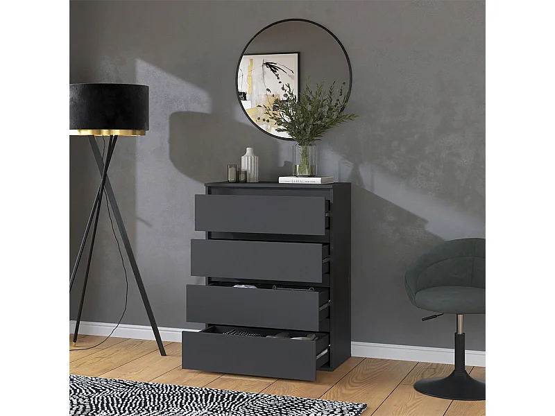 Kommode anthrazit 74x40x99.6 claus