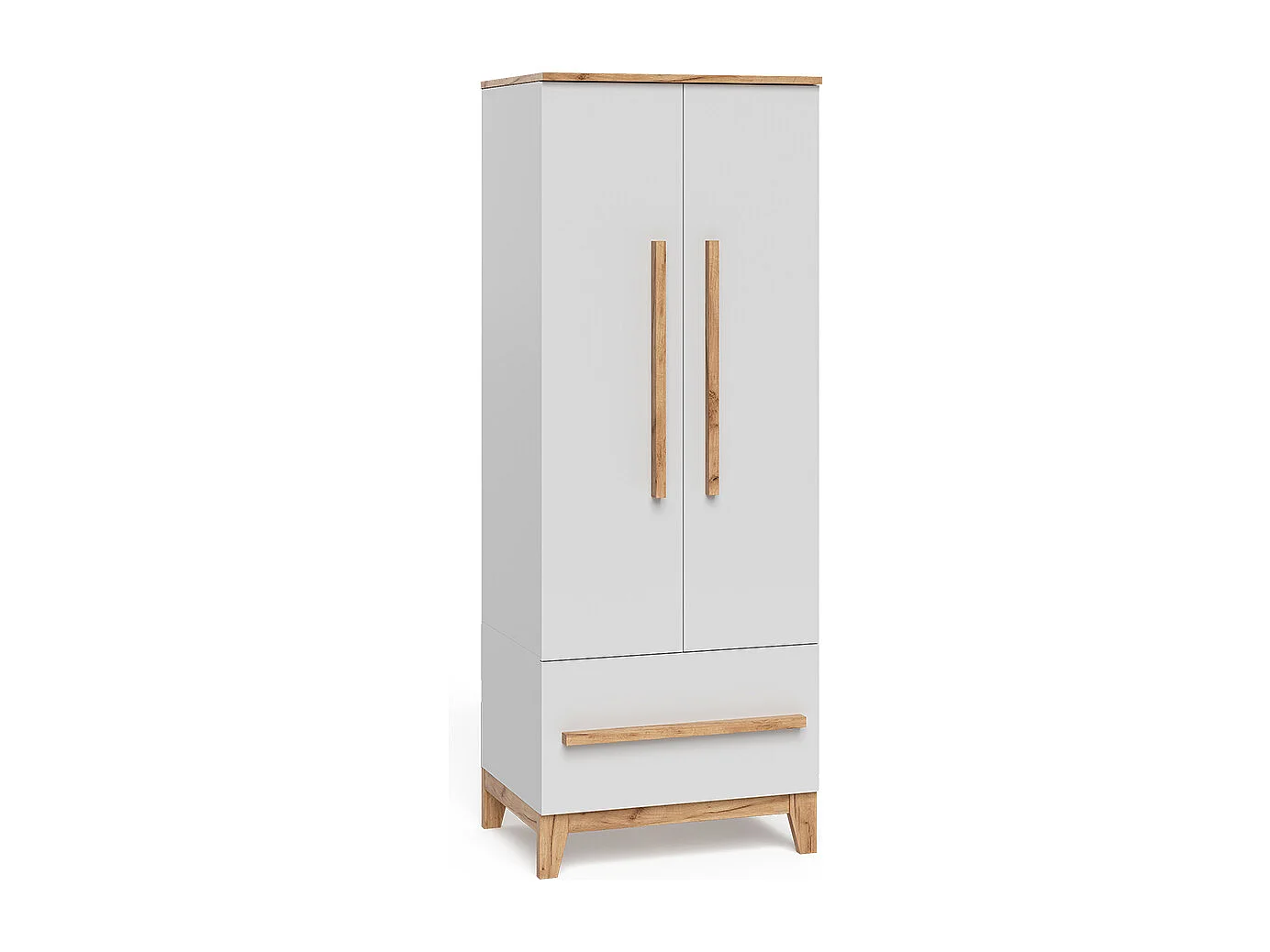 Børnegarderobe hvid/artisan 70x53.4x186.8 malia