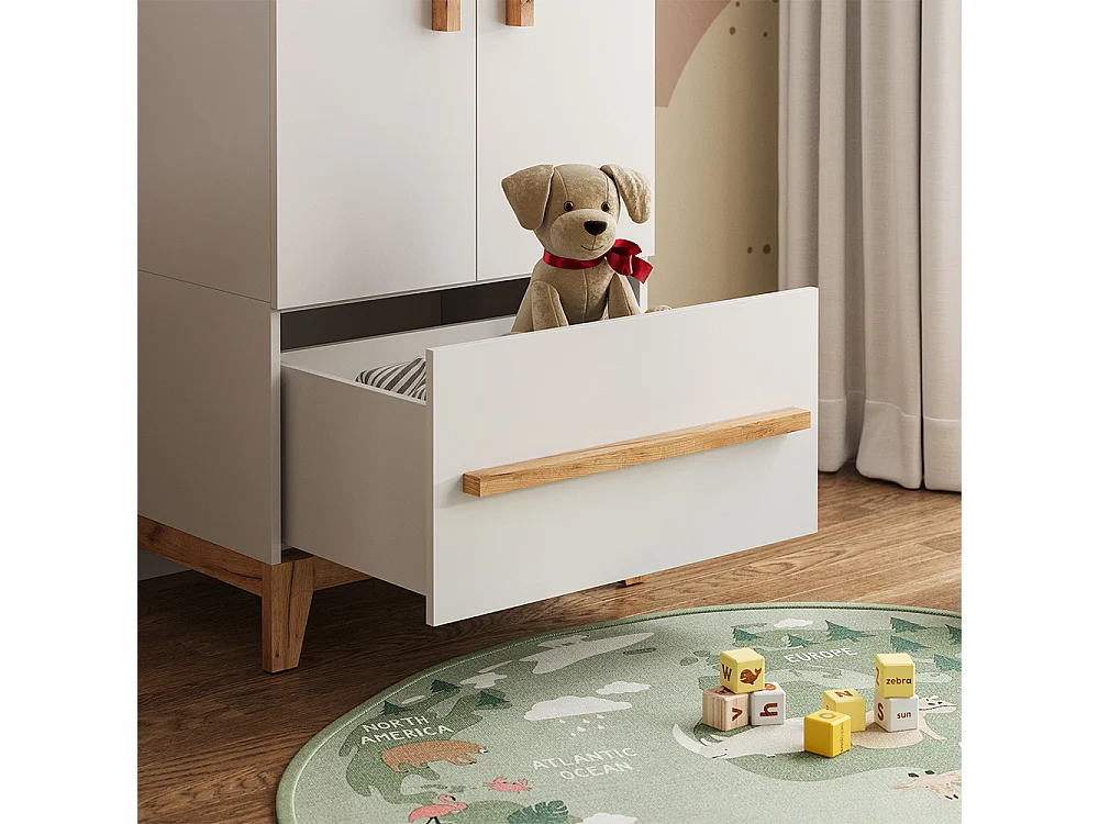 Børnegarderobe hvid/artisan 70x53.4x186.8 malia