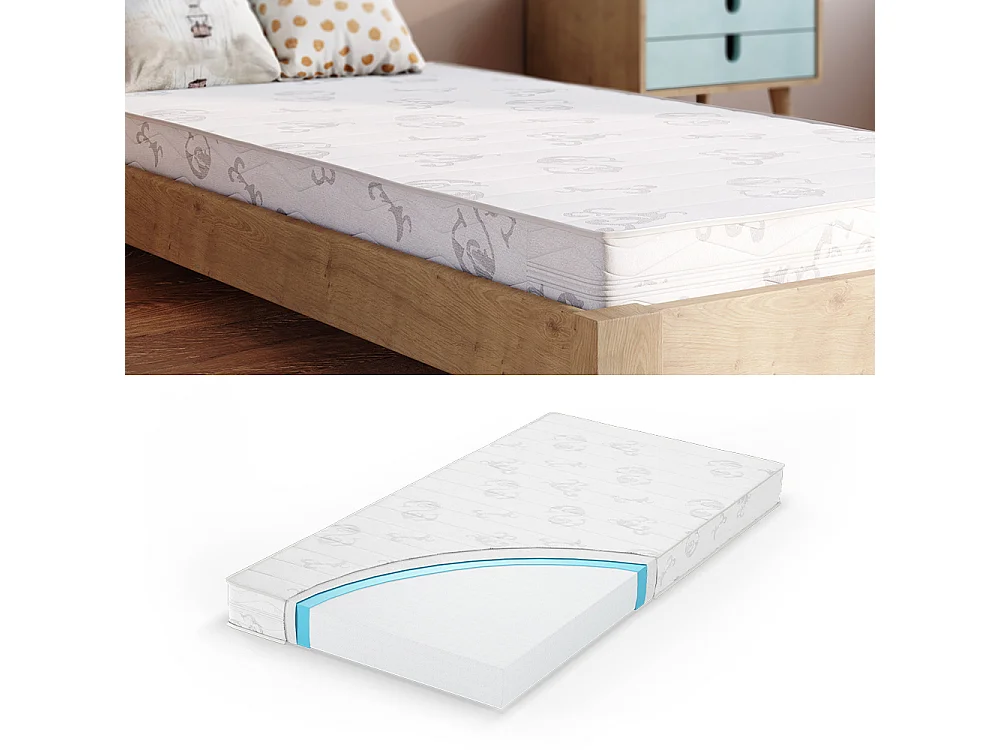 Kindermatratze weiß 70x140x11