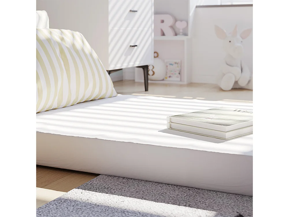 Matelas pour enfants blanc 140x70x8
