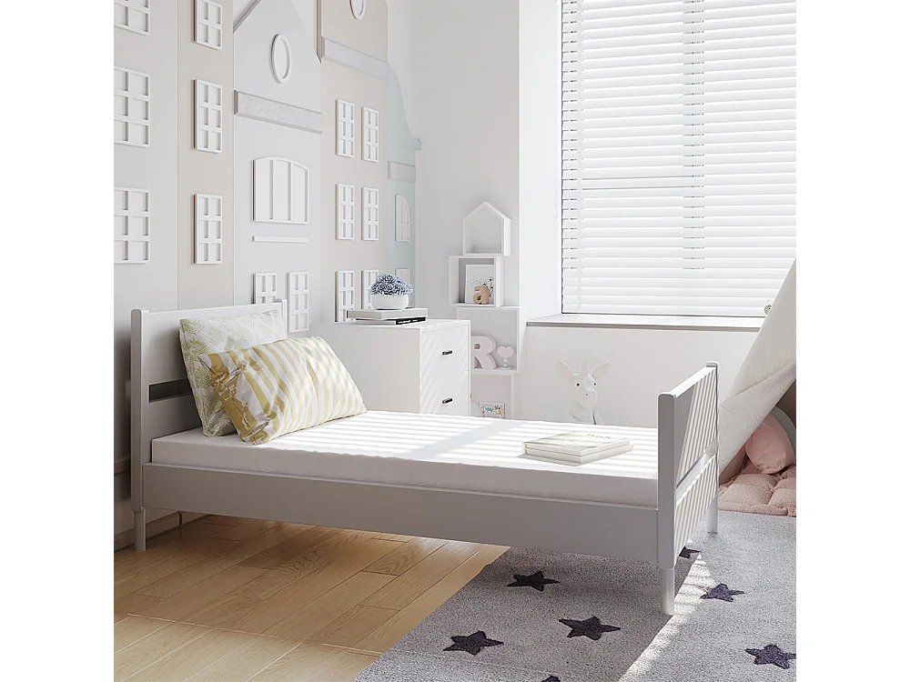 Matelas pour enfants blanc 140x70x8