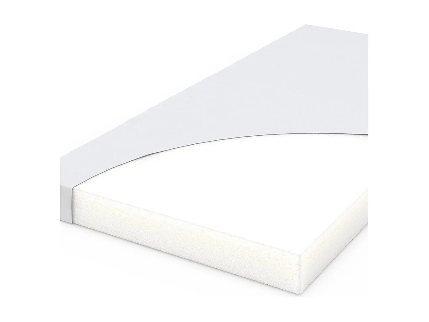 Matelas pour enfants blanc 140x70x8