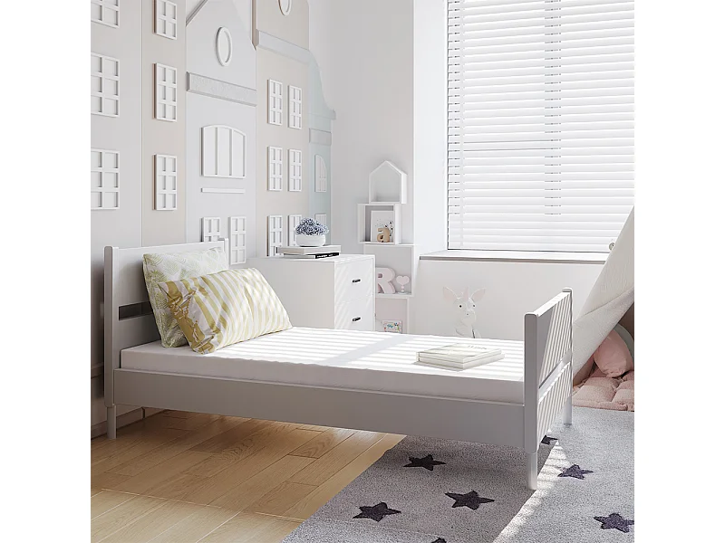 Matelas pour enfants blanc 140x70x8