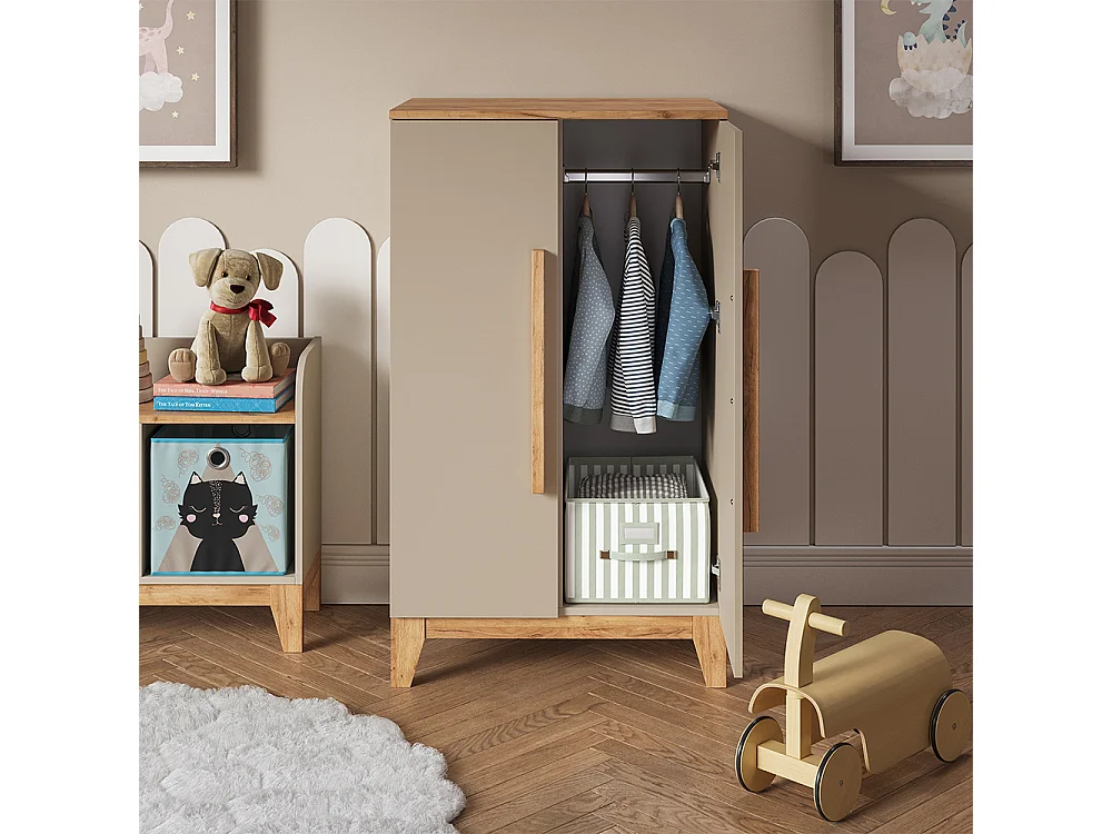 Armoire pour enfants cachemire/artisan 70x53.4x120 malia