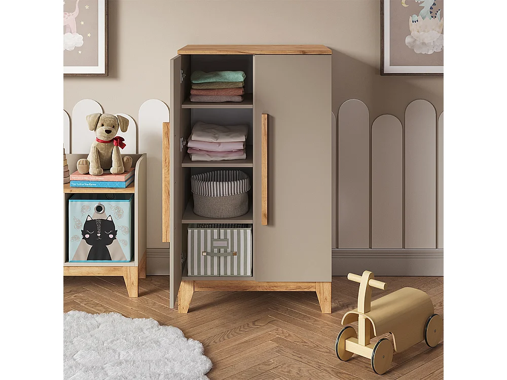 Armoire pour enfants cachemire/artisan 70x53.4x120 malia