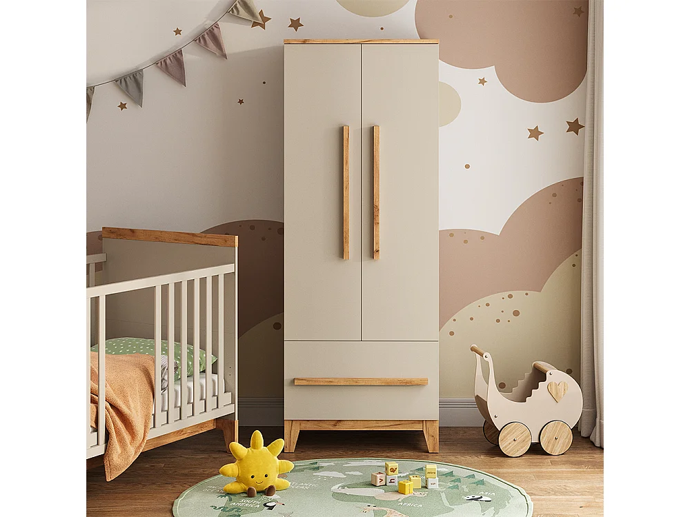 Børnegarderobe kashmir/håndværksmateriale 70x53.4x186.8 malia
