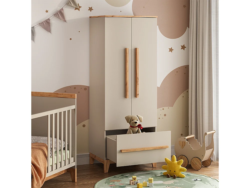 Børnegarderobe kashmir/håndværksmateriale 70x53.4x186.8 malia