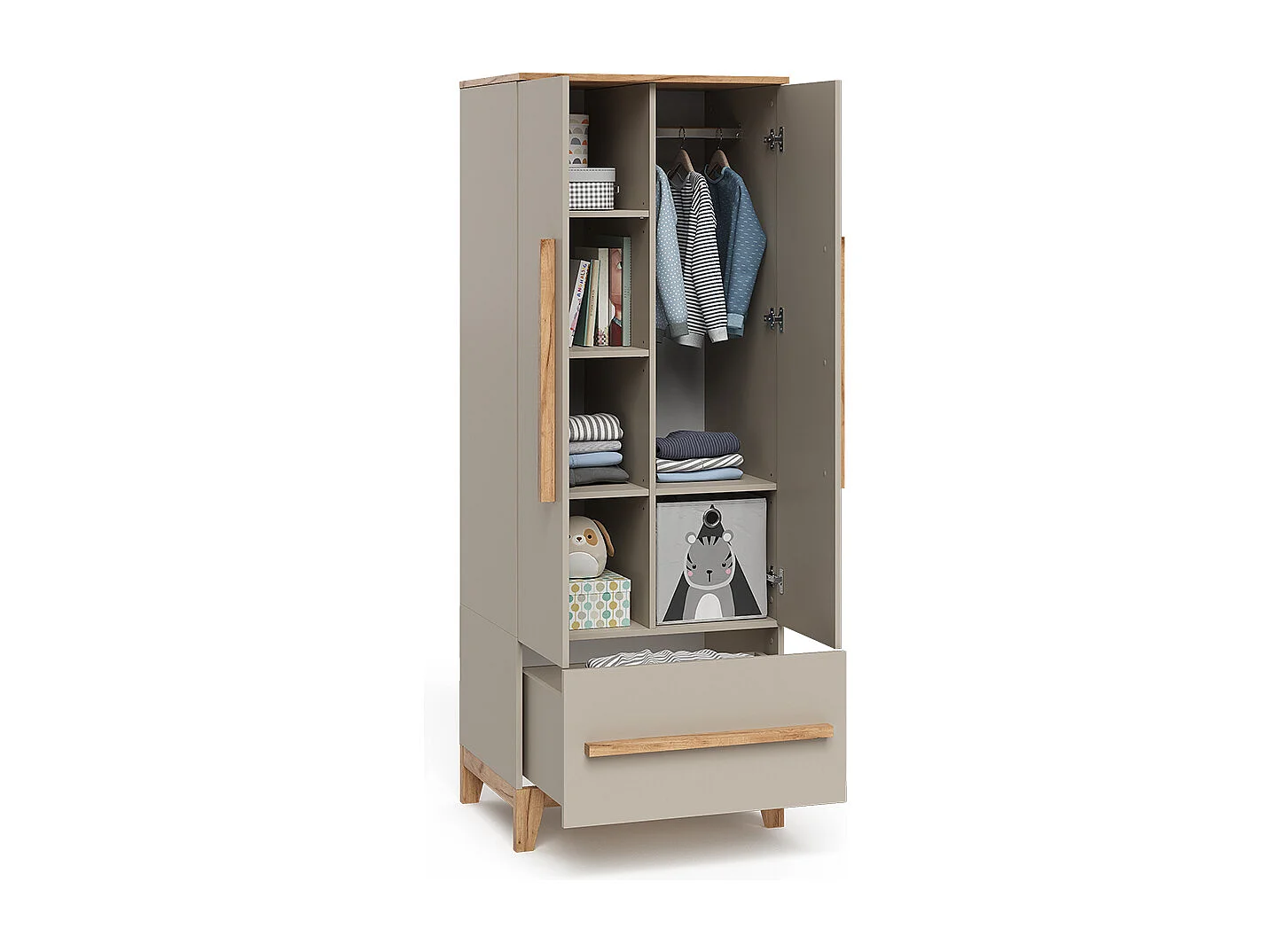 Børnegarderobe kashmir/håndværksmateriale 70x53.4x186.8 malia