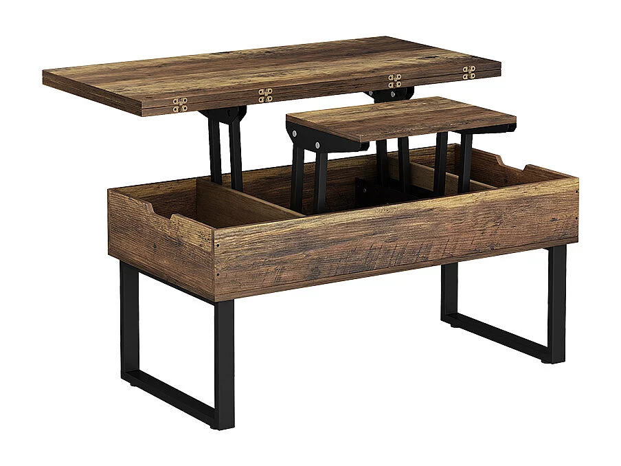 Couchtisch eiche rustikal 100x50x48.5 lifty