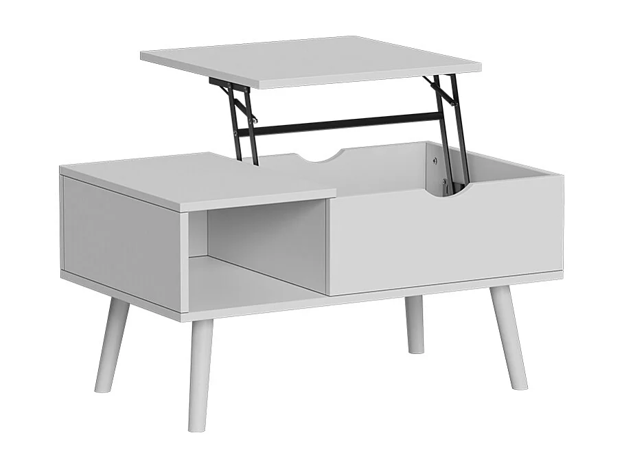 Coffee table white 76x45x40 stora