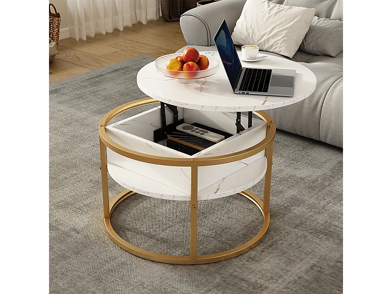 Couchtisch weiß marmor 57x57x47.5 marlo