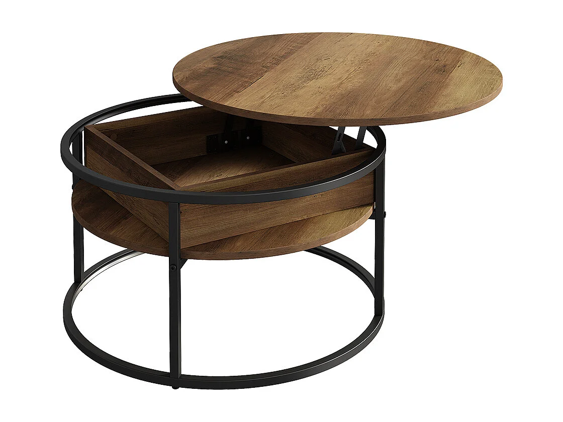 Table basse bois 77x77x52 marlo