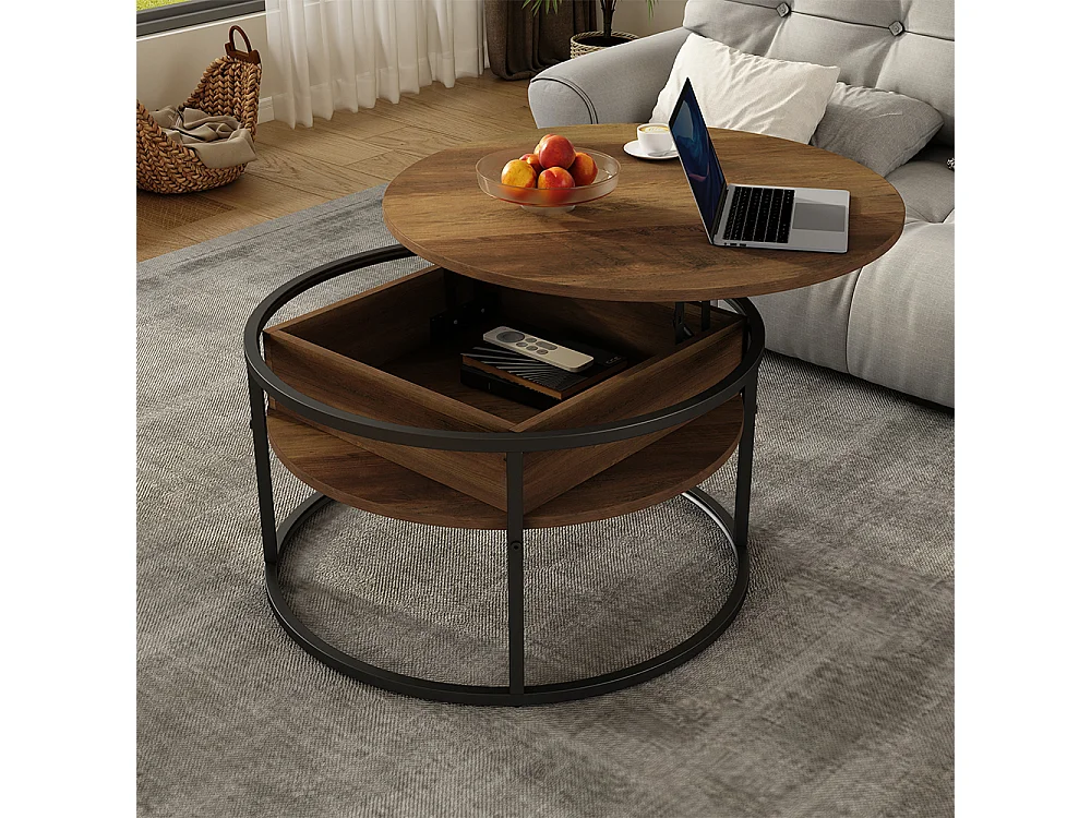 Table basse bois 77x77x52 marlo