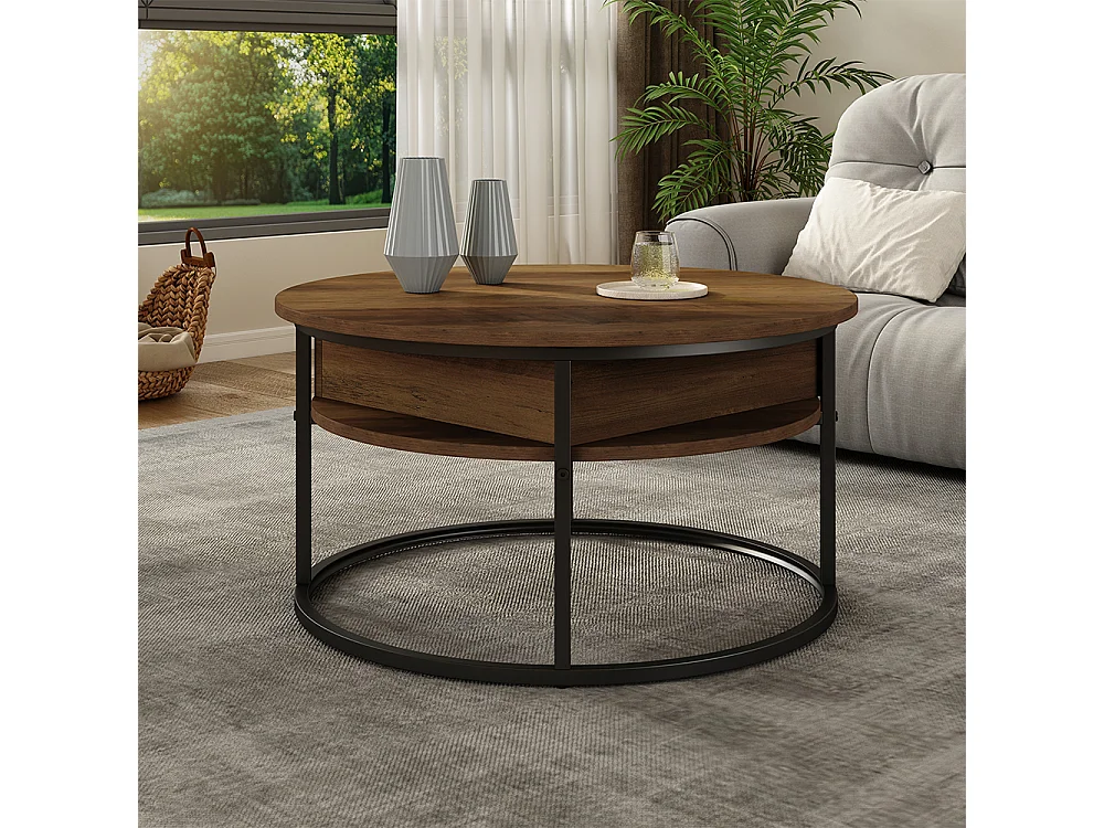 Table basse bois 77x77x52 marlo