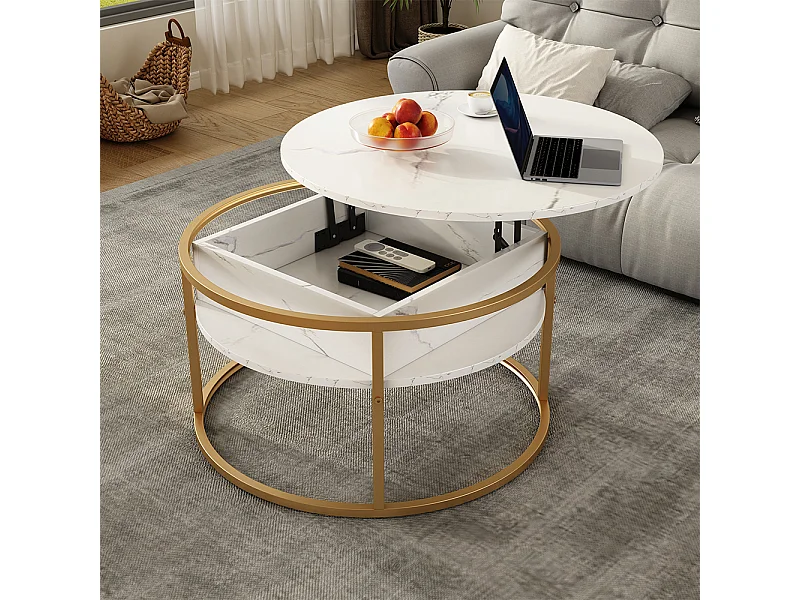 Couchtisch weiß marmor 77x77x52 marlo