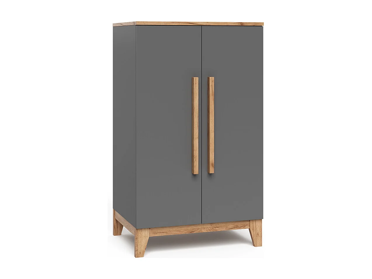 Børnegarderobe grå/artisan 70x53.4x120 malia